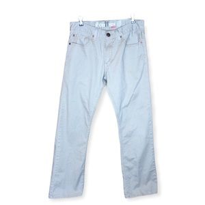 DENIZEN Slim Straight Fit Denim Jeans Tan Size 32x29